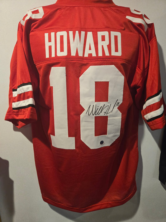 WILL HOWARD SIGNED OHIO STATE CUSTOM JERSEY